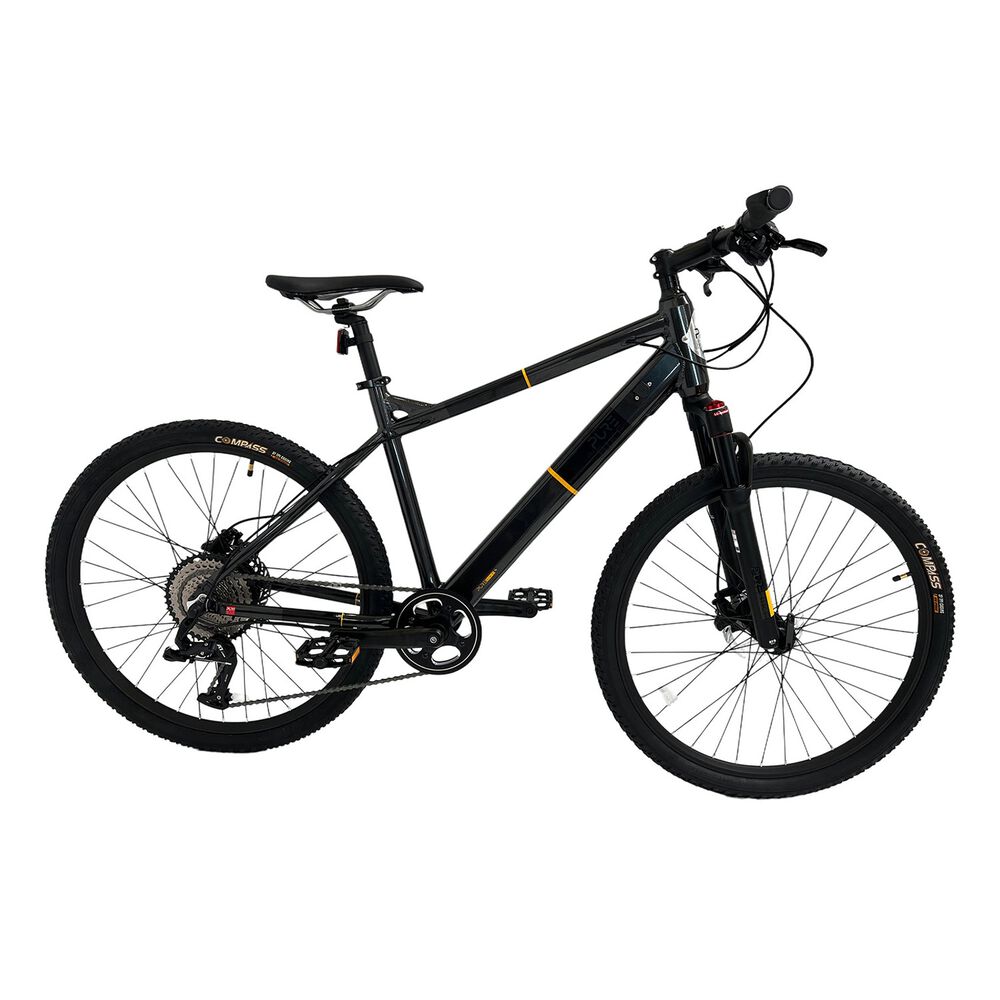 PUREBIKE Rower elektryczny górski Purebike Classic MTB1O, 27,5”, ciemnoszary