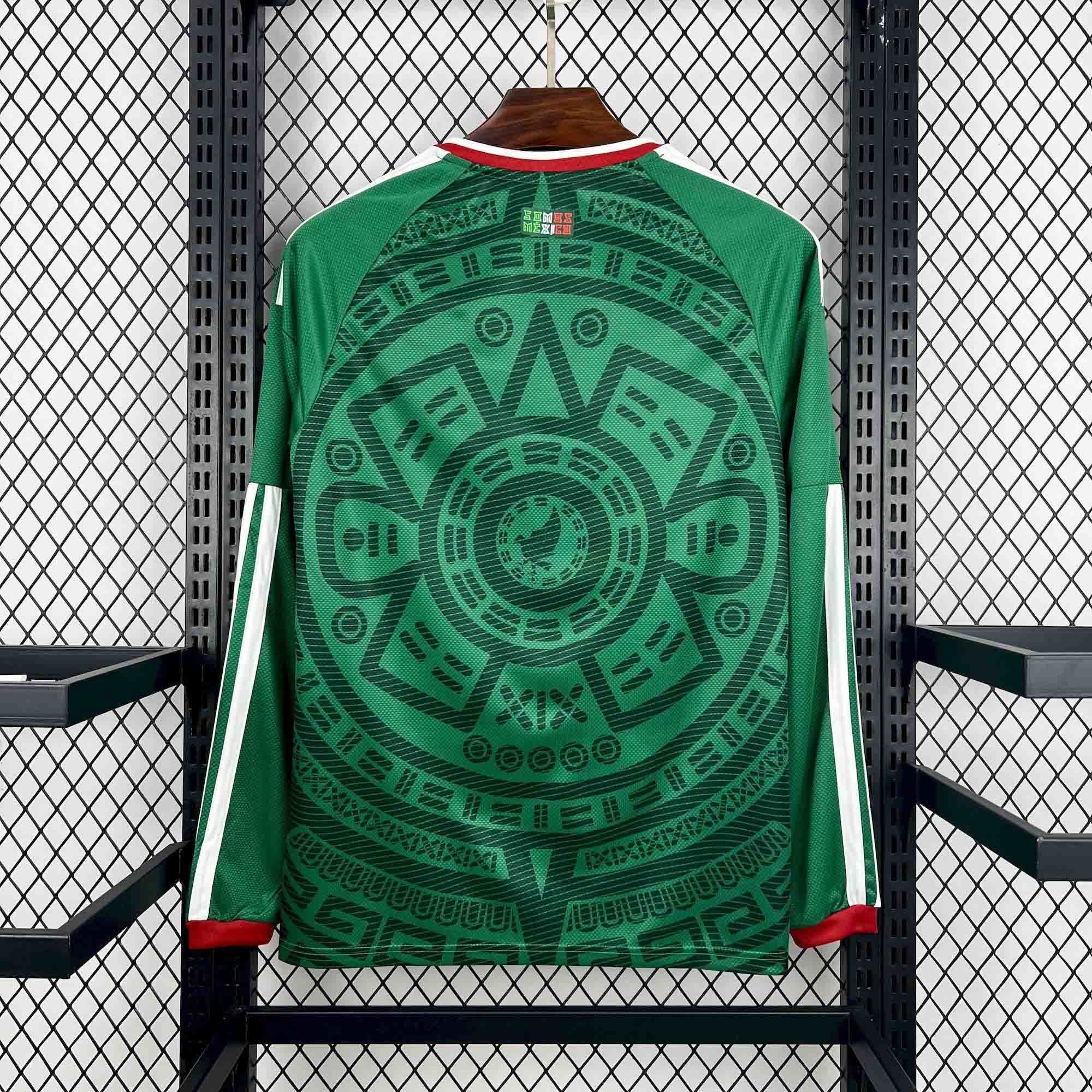 Mexico Soccer Jersey Home Custom Long Sleeve Shirt World Cup 2026