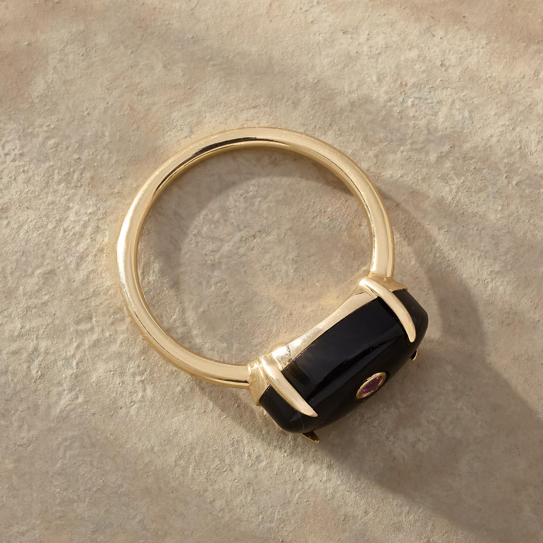 Onyx Eye Ring