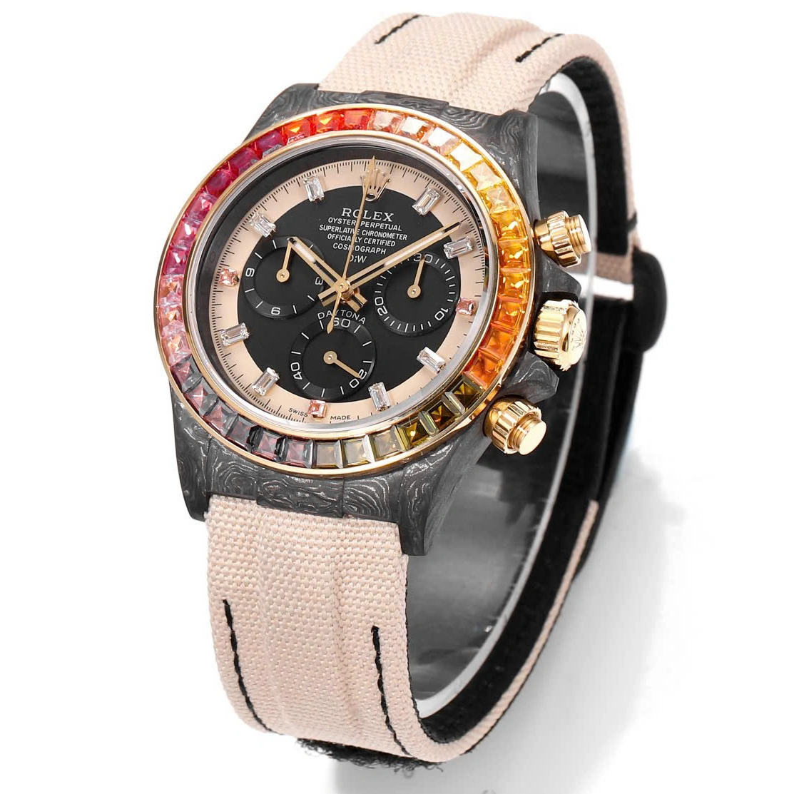 [2026 Mirror Grade]Rolex Oyster Perpetual Cosmograph Daytona Rainbow 116595RBOW 40mm Replica 1:1 – Top Quality Version