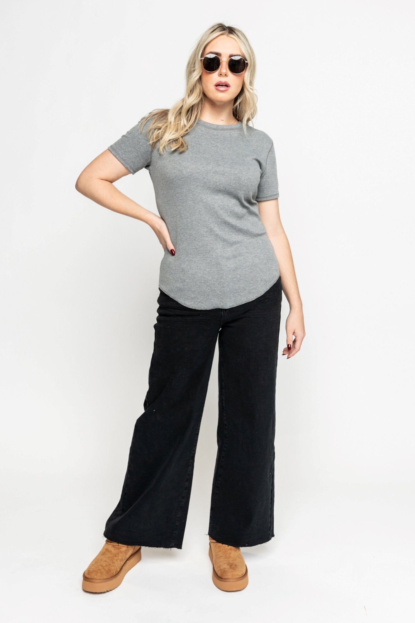 ‌Air Weave Ribbed Layer Top