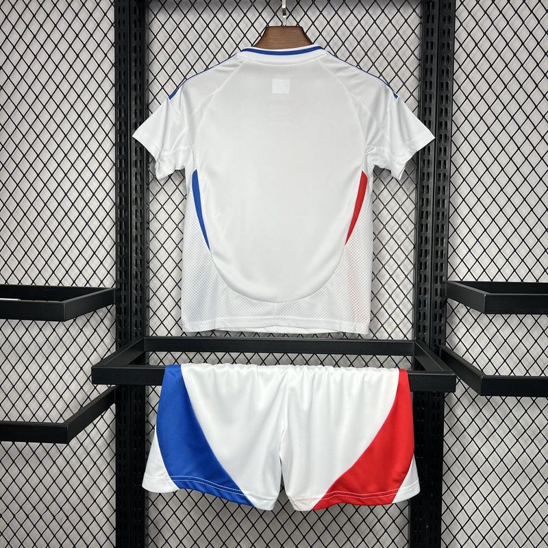 Olympique Lyonnais Football Jersey Home Kids Kit Jerseys+Shorts 2024/25