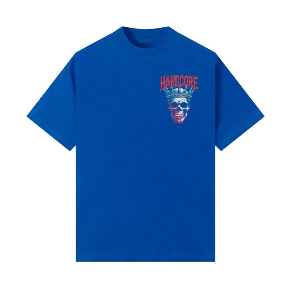 Hardcore Skull King Crown Dark Graphic T-Shirts