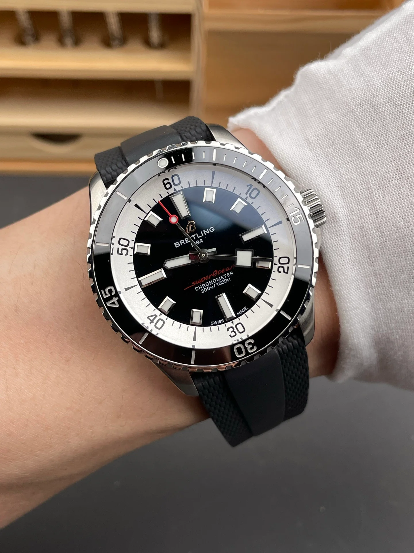 Superocean Black Dial