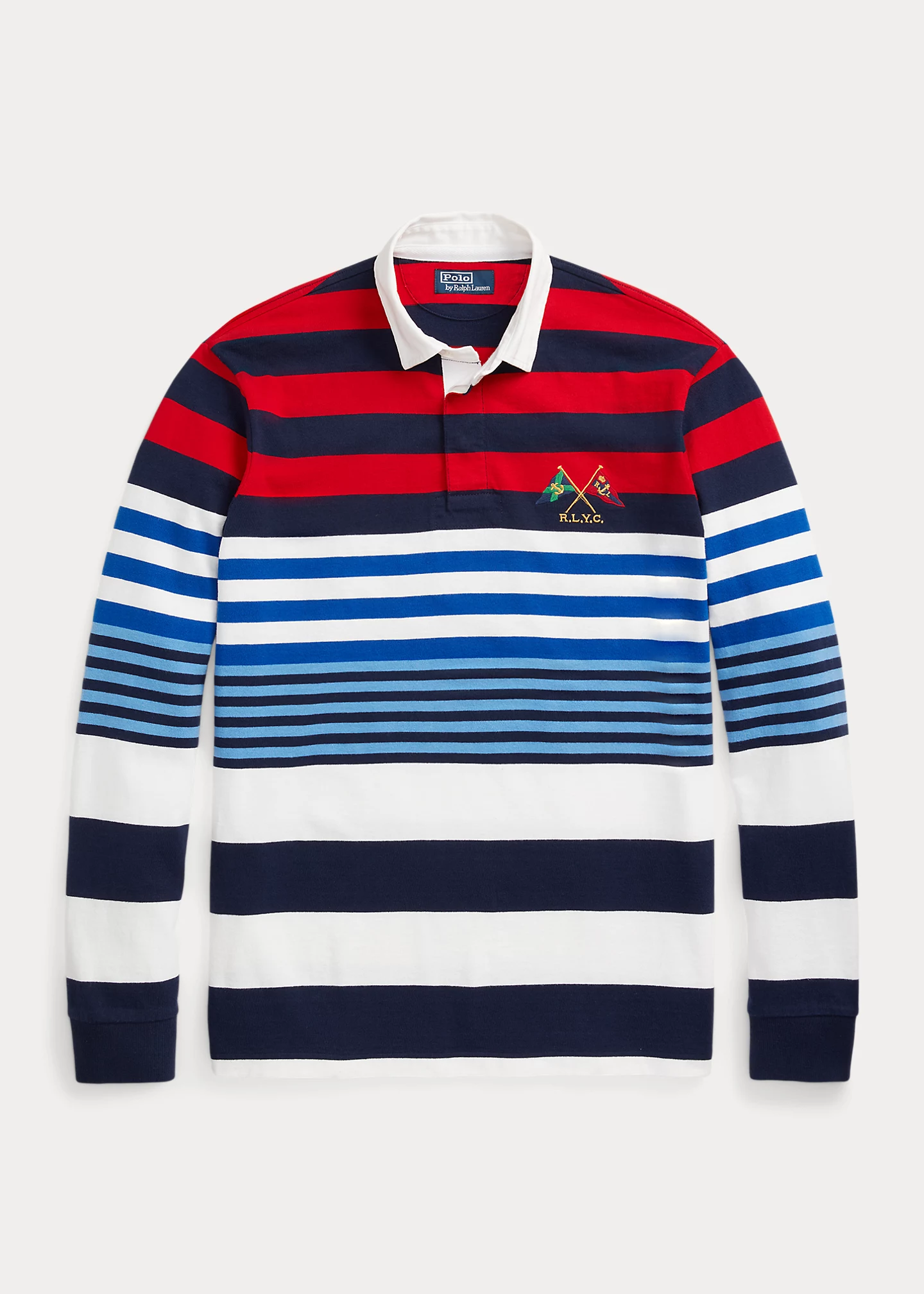 Classic Fit Striped Jersey Rugby Shirt