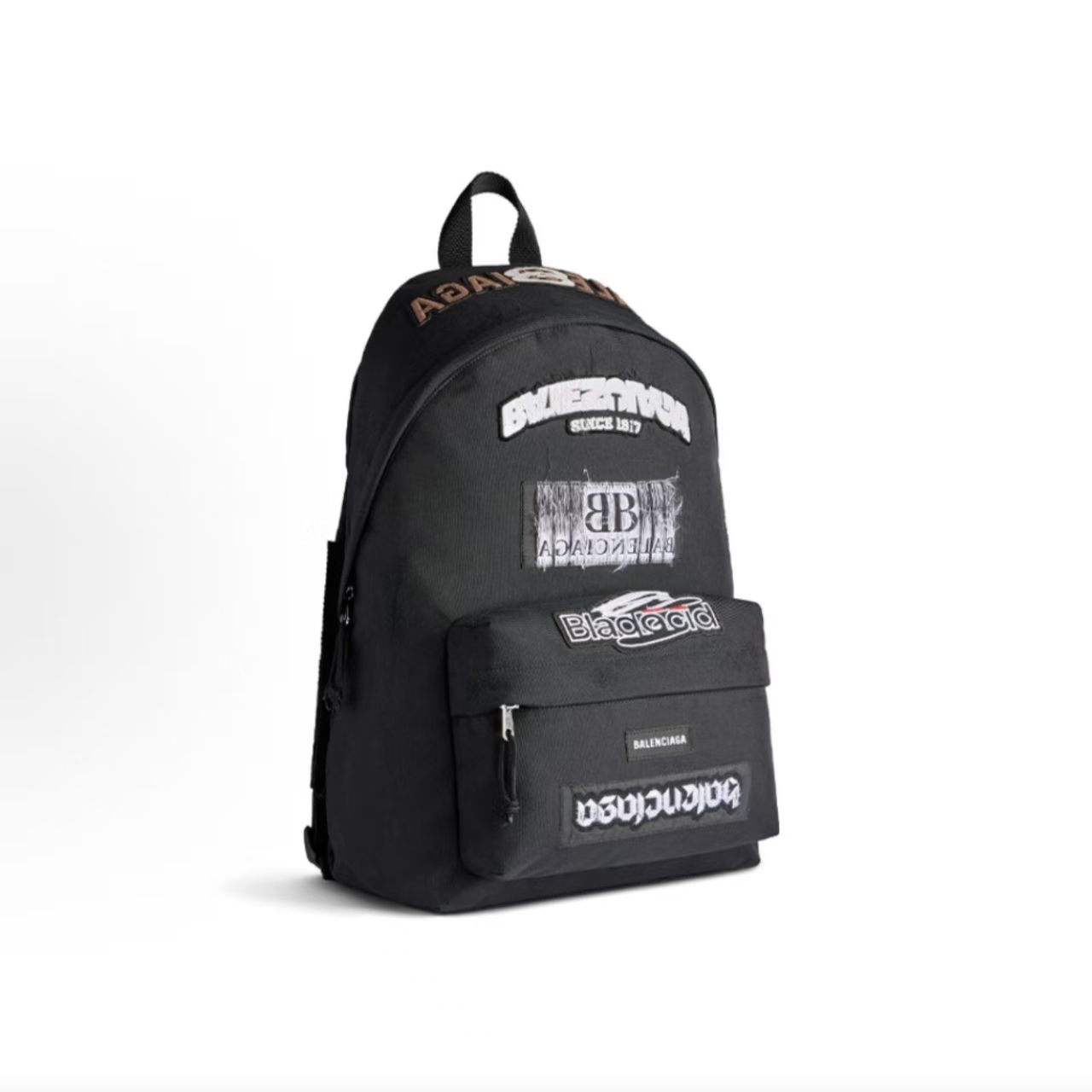 Balenciaga Explorer Black Acid Patch Backpack Black