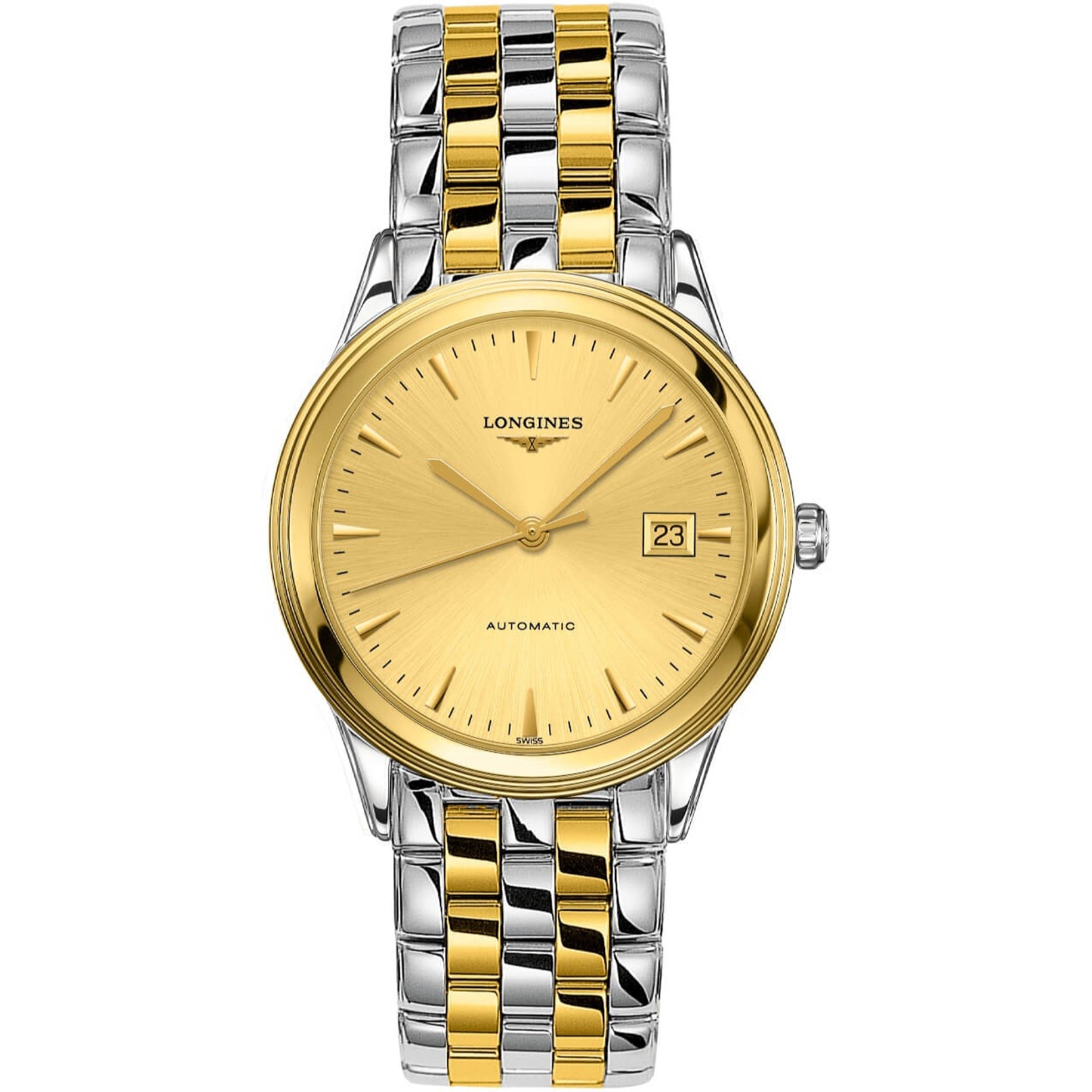[2026 Mirror Grade]Longines Unisex L4.974.3.32.7 Flagship Two-Tone Stainless Steel Watch