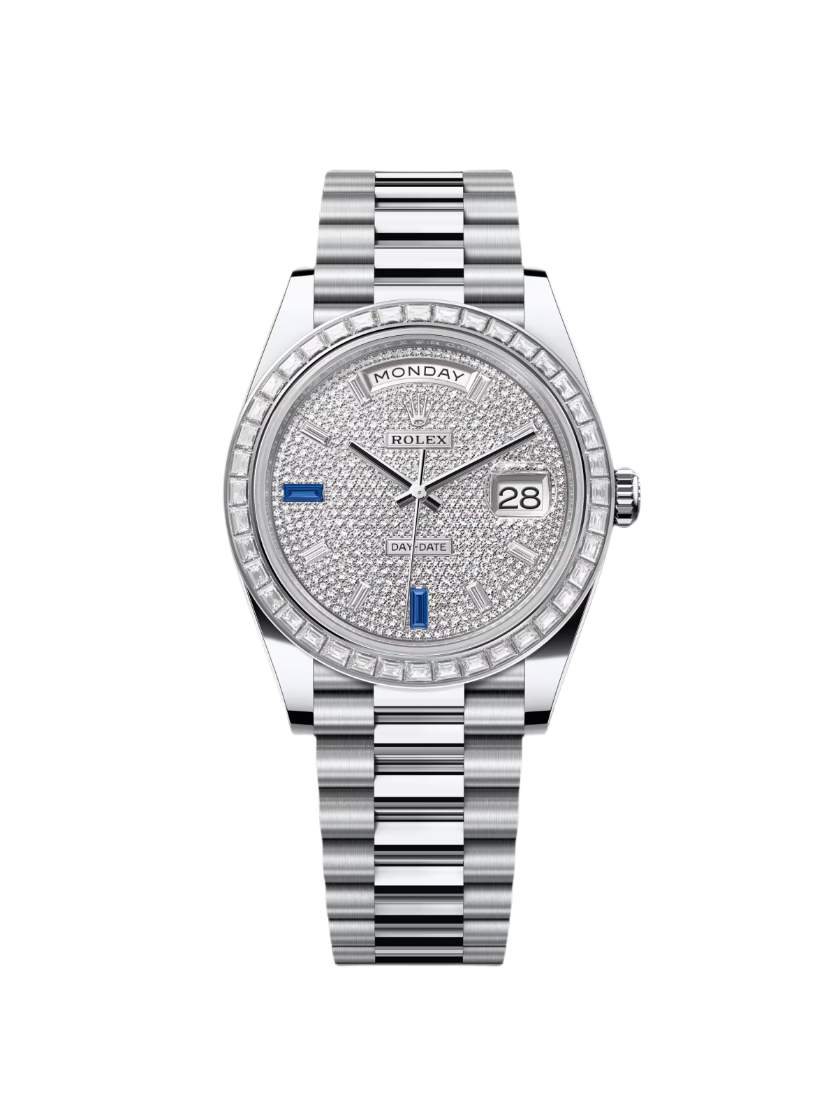 [2026 Mirror Grade]RLX Day-Date 40mm 228396TBR-0021 Diamonds Sapphires Dial