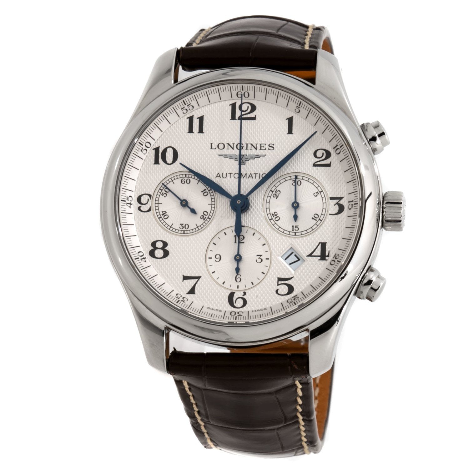 [2026 Mirror Grade]Longines Men's L27594783 Master Chronograph Automatic Brown Leather Watch