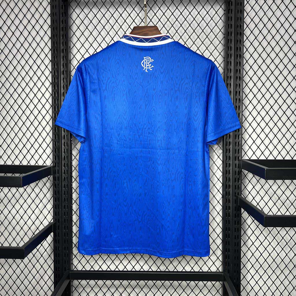 Rangers FC Retro Soccer Jersey Home Custom Shirt 1990-92