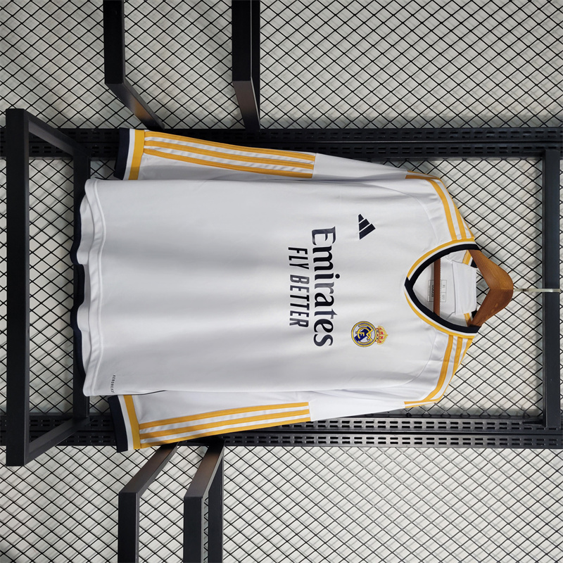Real Madrid Soccer Jersey Home Long Sleeve Custom Shirt 2023/24