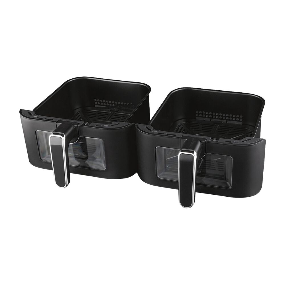 HOFFEN Frytkownica dwukomorowa Hoffen HO-00091, 2800 W, 11 l, czarna