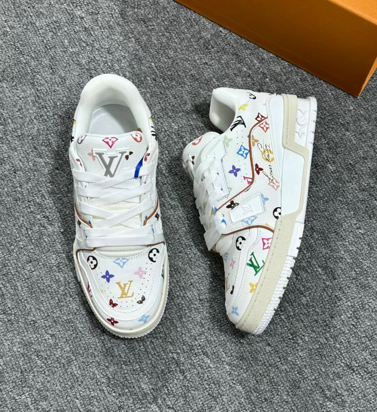 Louis Vuitton LV Trainer x Takashi Murakami White Multicolor