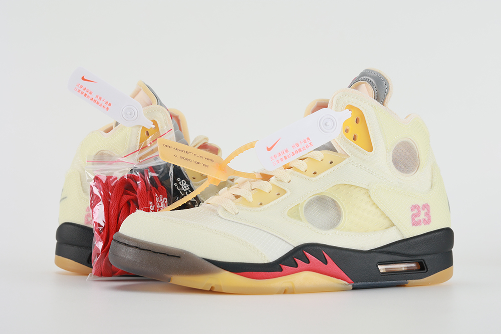 Off-White X Jordan 5 SP 'Sail'