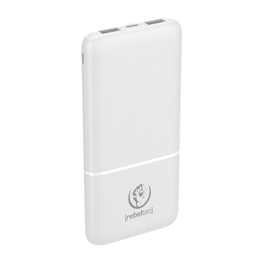 REBELTEC Powerbank Rebeltec P10, 10000 mAh, 10 W, biały