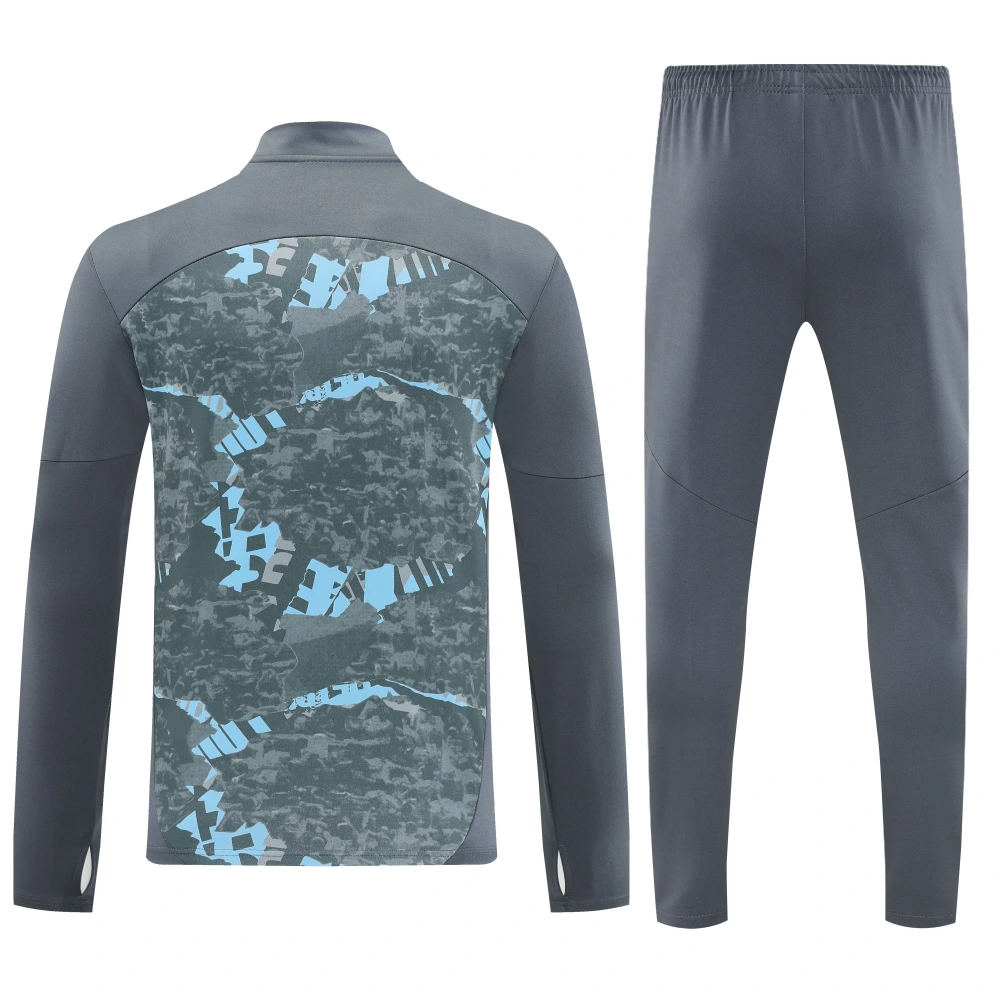 Manchester City Authentic Training Kit (Sweatshirt+Pants)Grey 2025-26