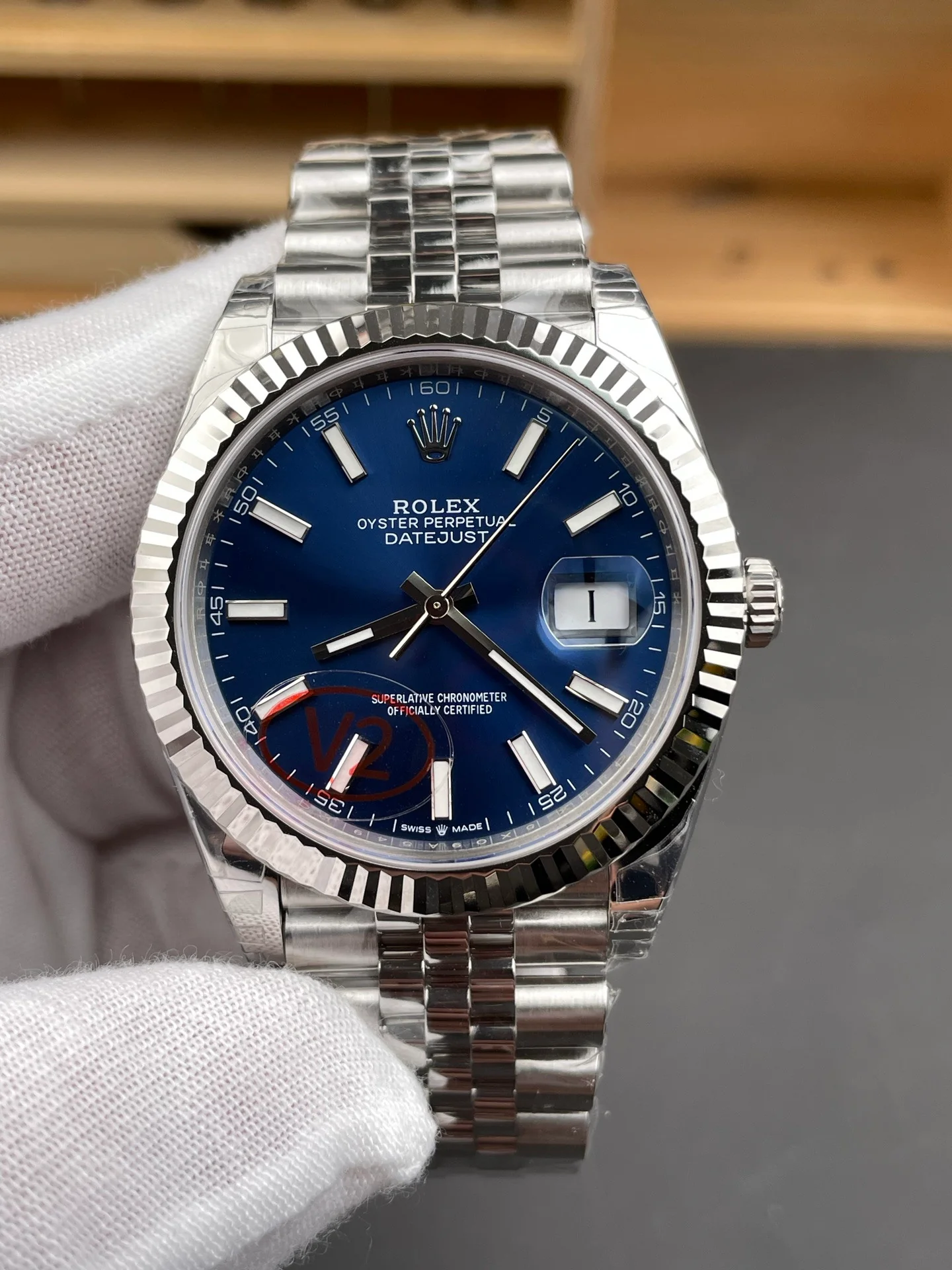 Blue Stick Dial Datejust