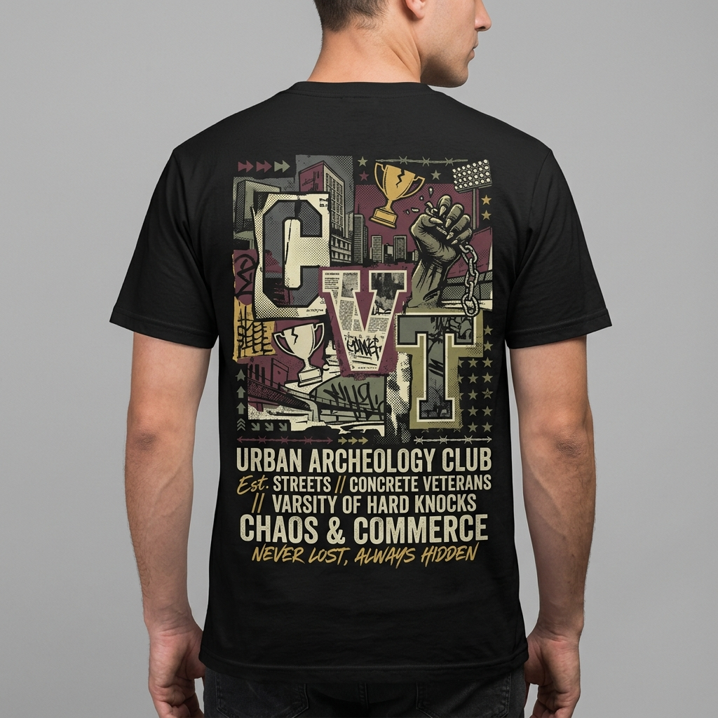 City Varsity Tee, Vintage Athletic Graphic T-Shirt, Unisex Streetwear Shirt CityTee2
