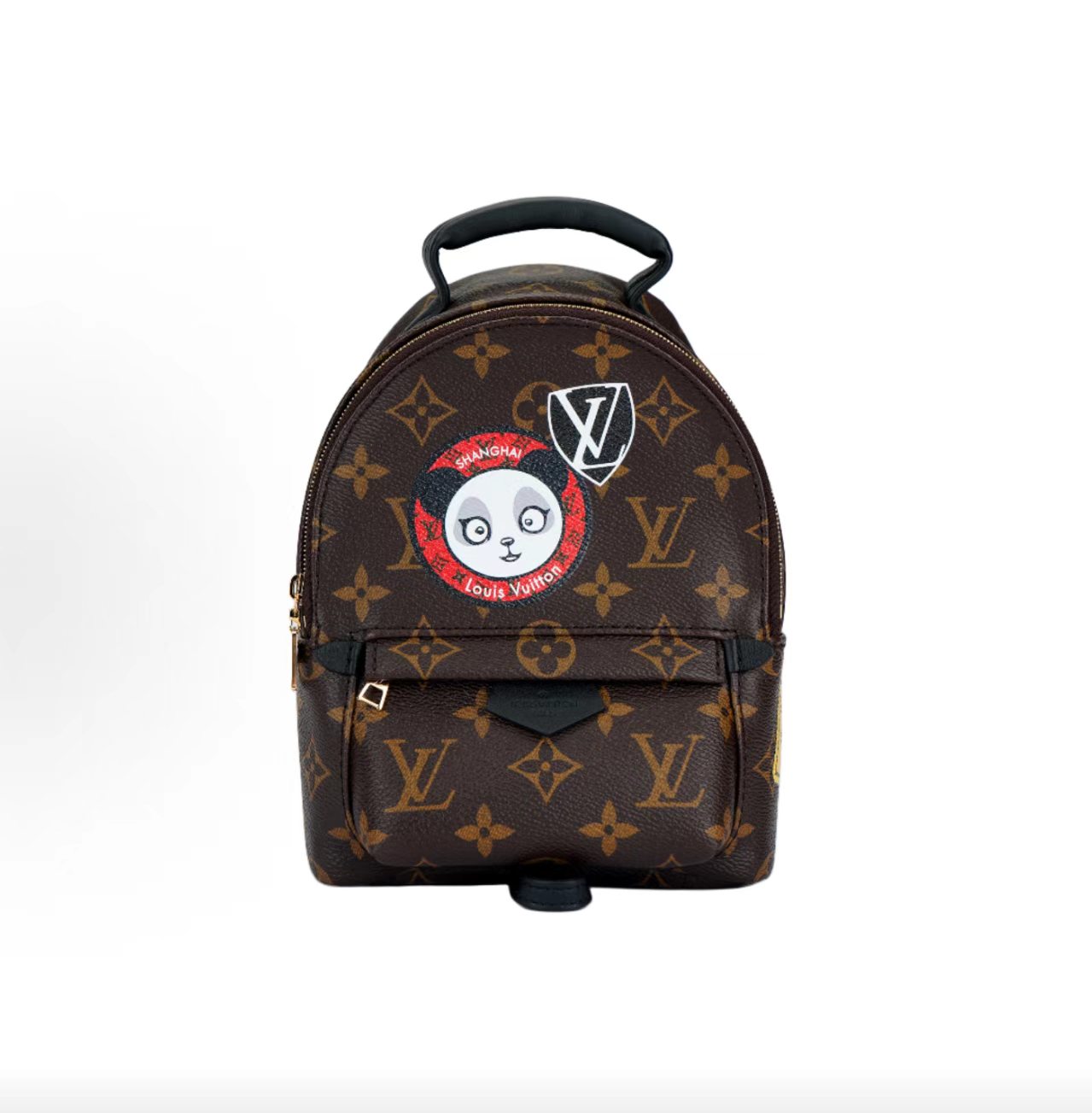 Louis Vuitton Palm Springs Mini Backpack Shanghai Panda Patch Limited Edition M41562