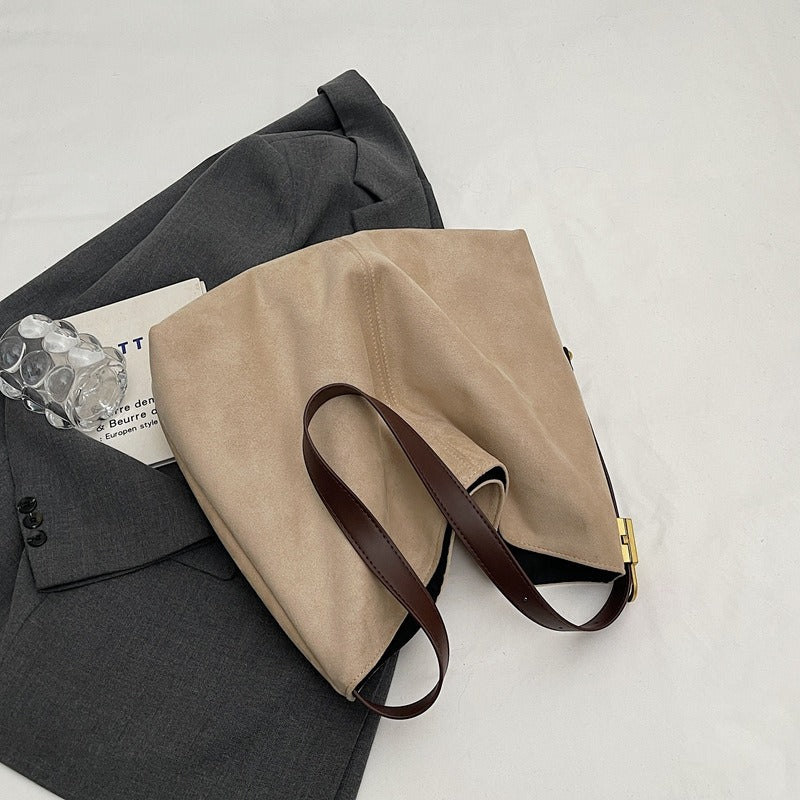 Edna Lock Suede Bag