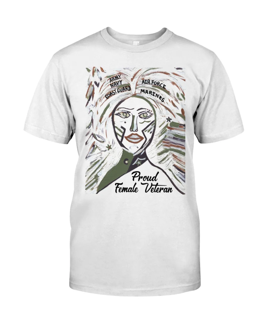PROUD FEMALE VETERAN Personalized Classic T-Shirt