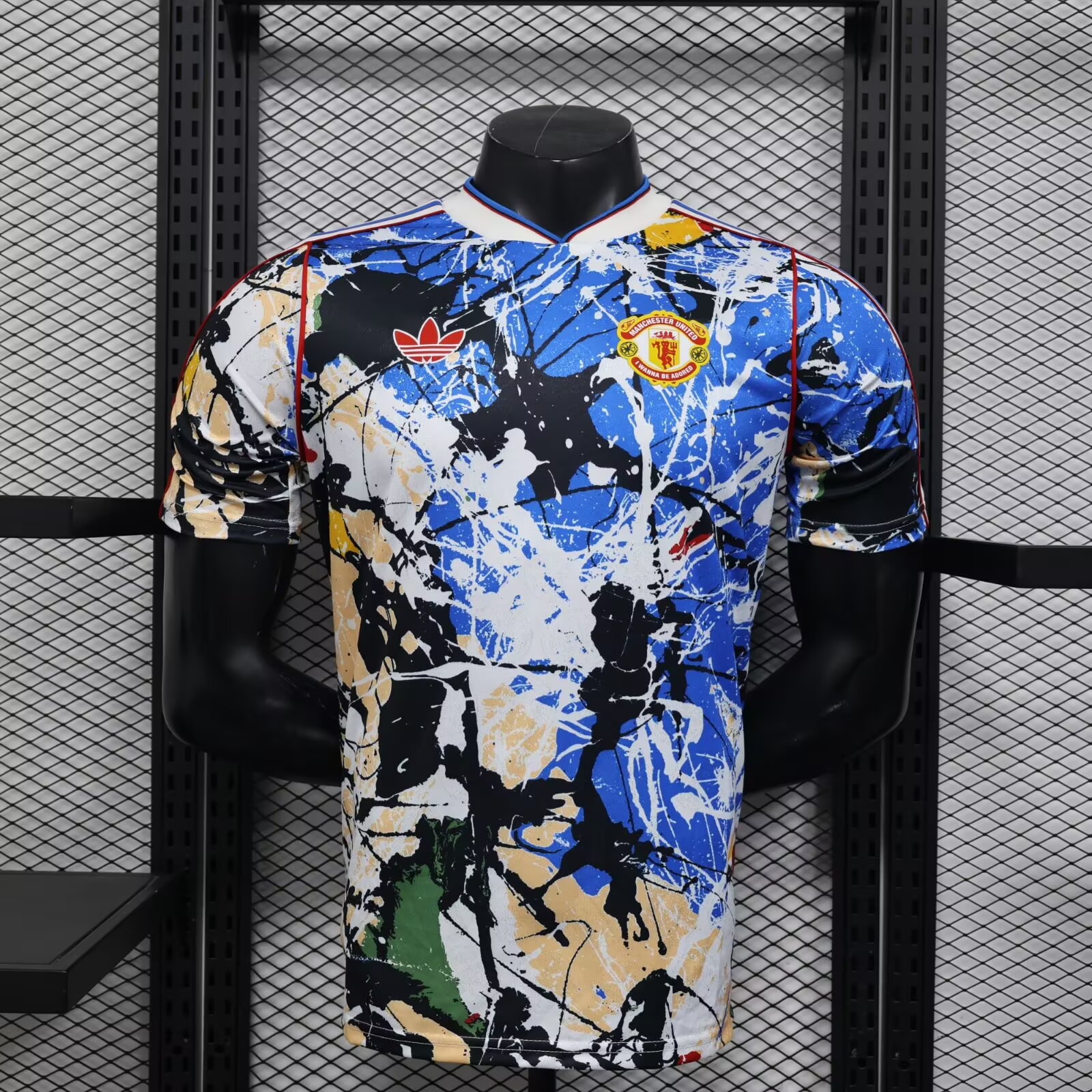Manchester United Authentic x Stone Roses Football Jersey Shirt 2025/26
