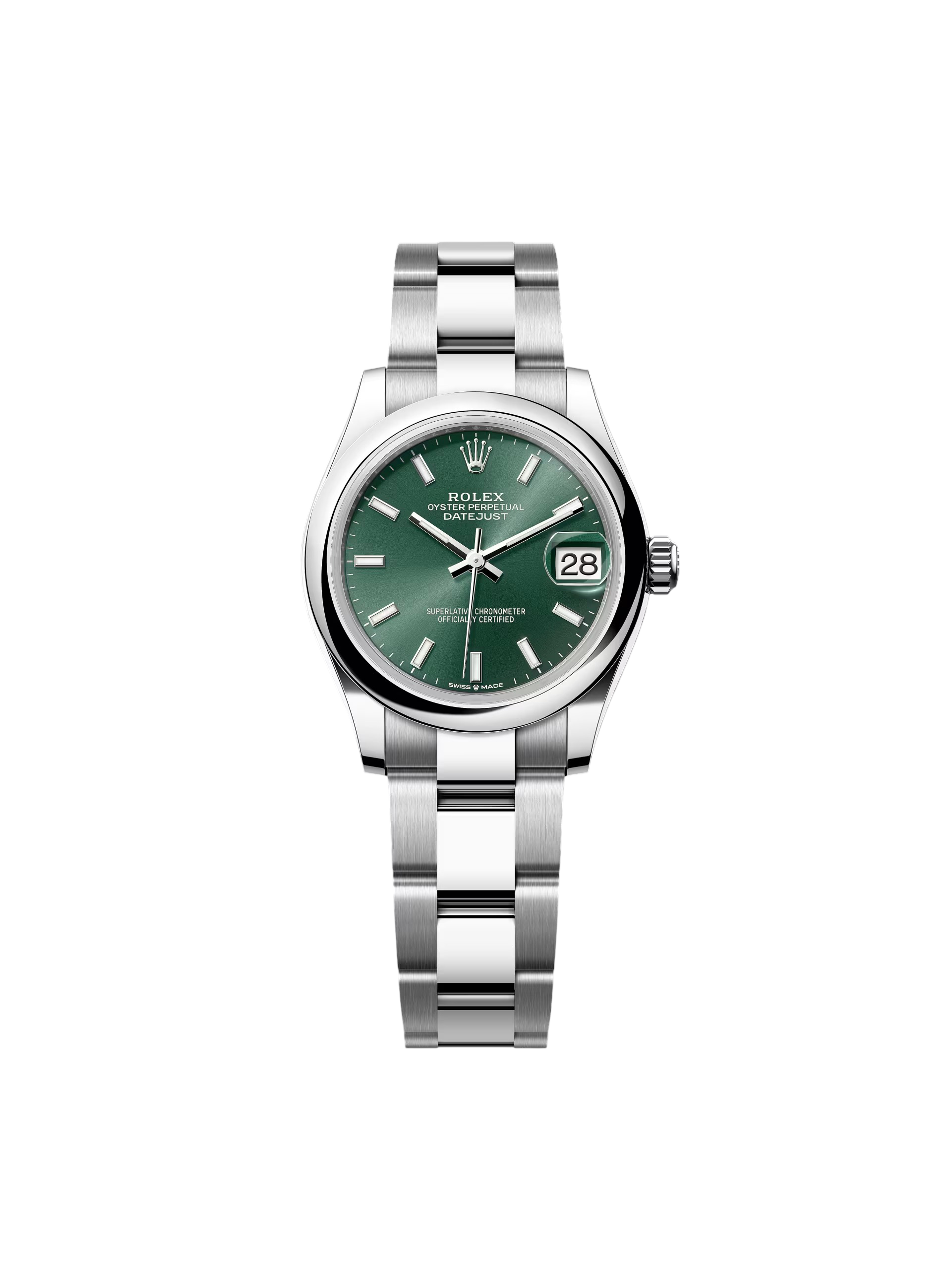 [2026 Mirror Grade]RLX Datejust m278240-0011/0012 31mm Green Stick Domed Bezel Oyster Oystersteel