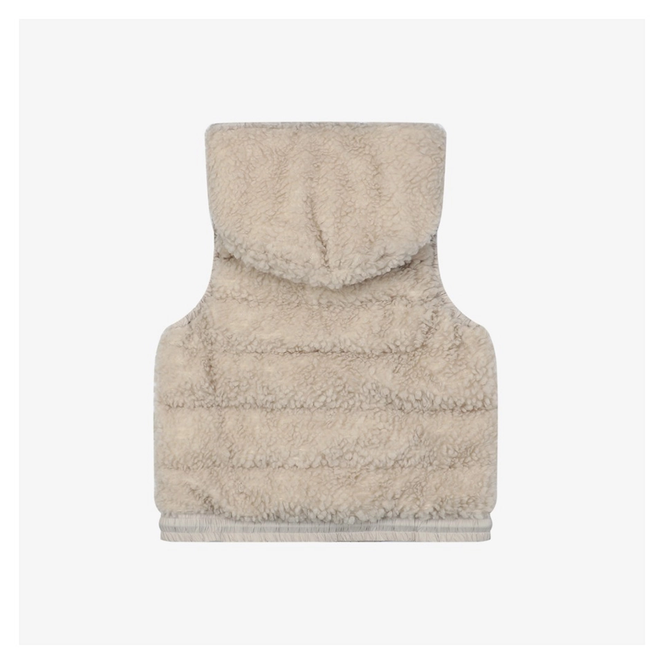 Mxxcler Grenoble Shearling Hooded Down Vest MS-112