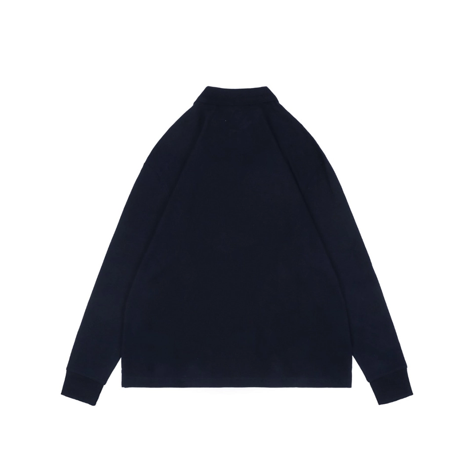 MM Logo Embroidered Cotton Polo Shirt – Navy