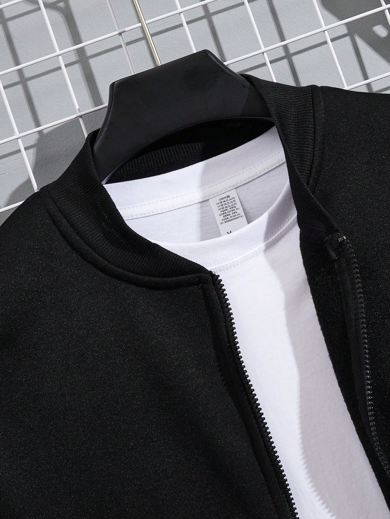 Men Zip Up Sweatshirt Without Tee