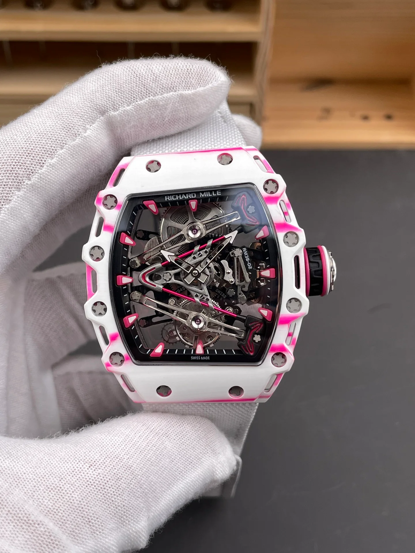 RM38-02 Carbon Fiber Pink