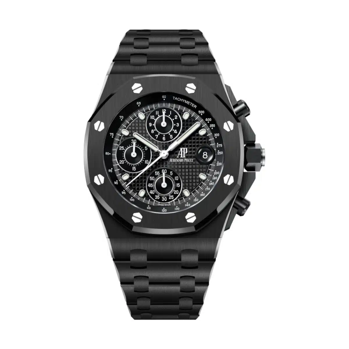 [2026 Mirror Grade]Audemars Piguet Royal Oak Offshore Black Dial Black Ceramic Bracelet 42mm 26238CE.OO.1300CE.01