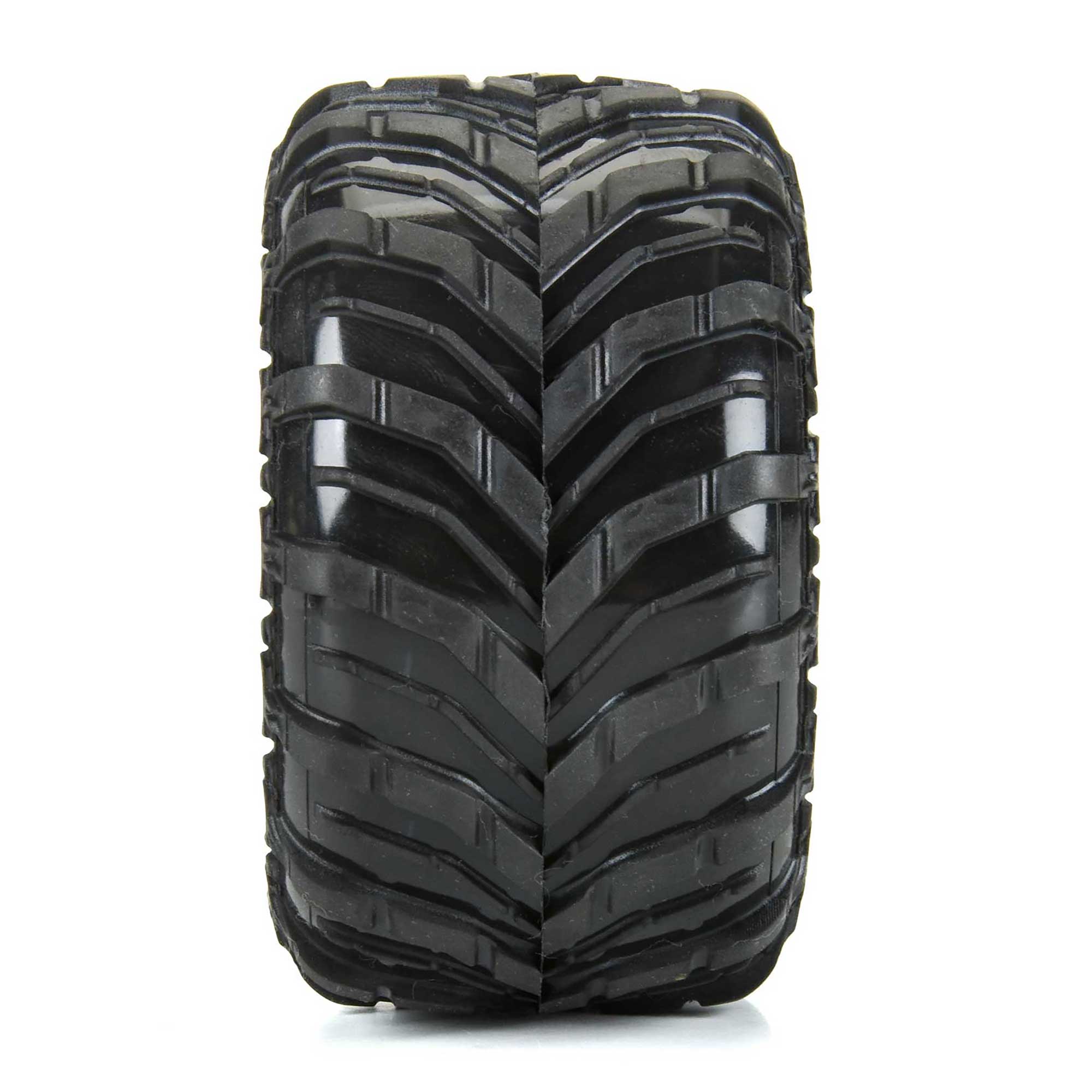 Dreadnaught Mounted Black Wheel F/R (4) for ARRMA GORGON/QUAKE GROM