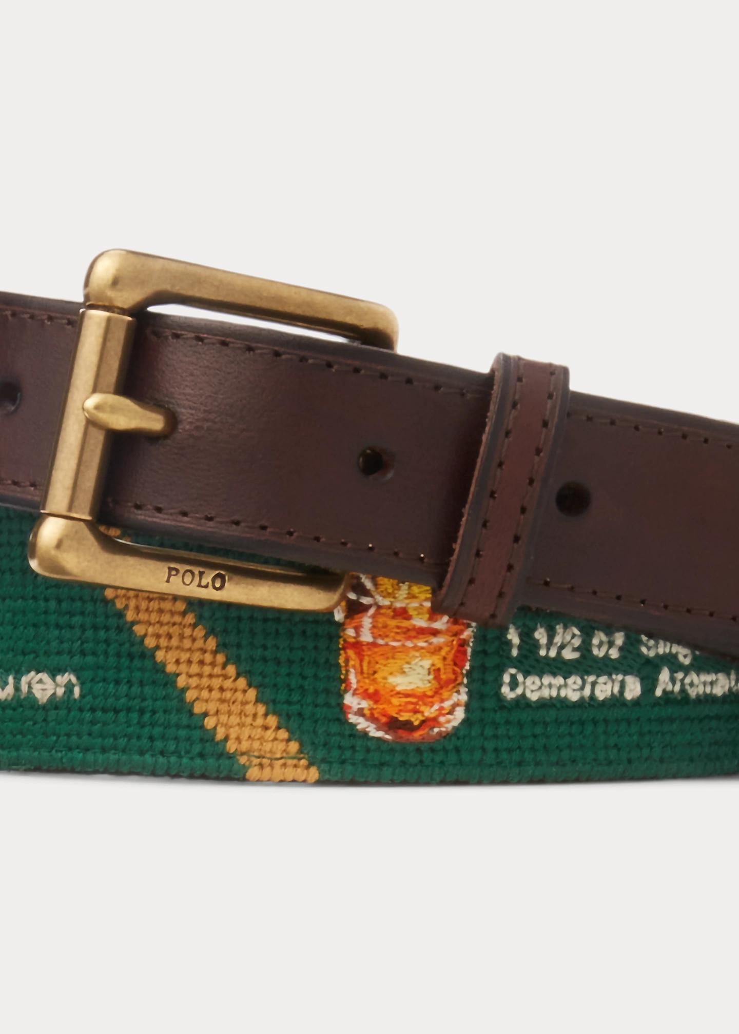 Polo Bar Needlepoint Belt