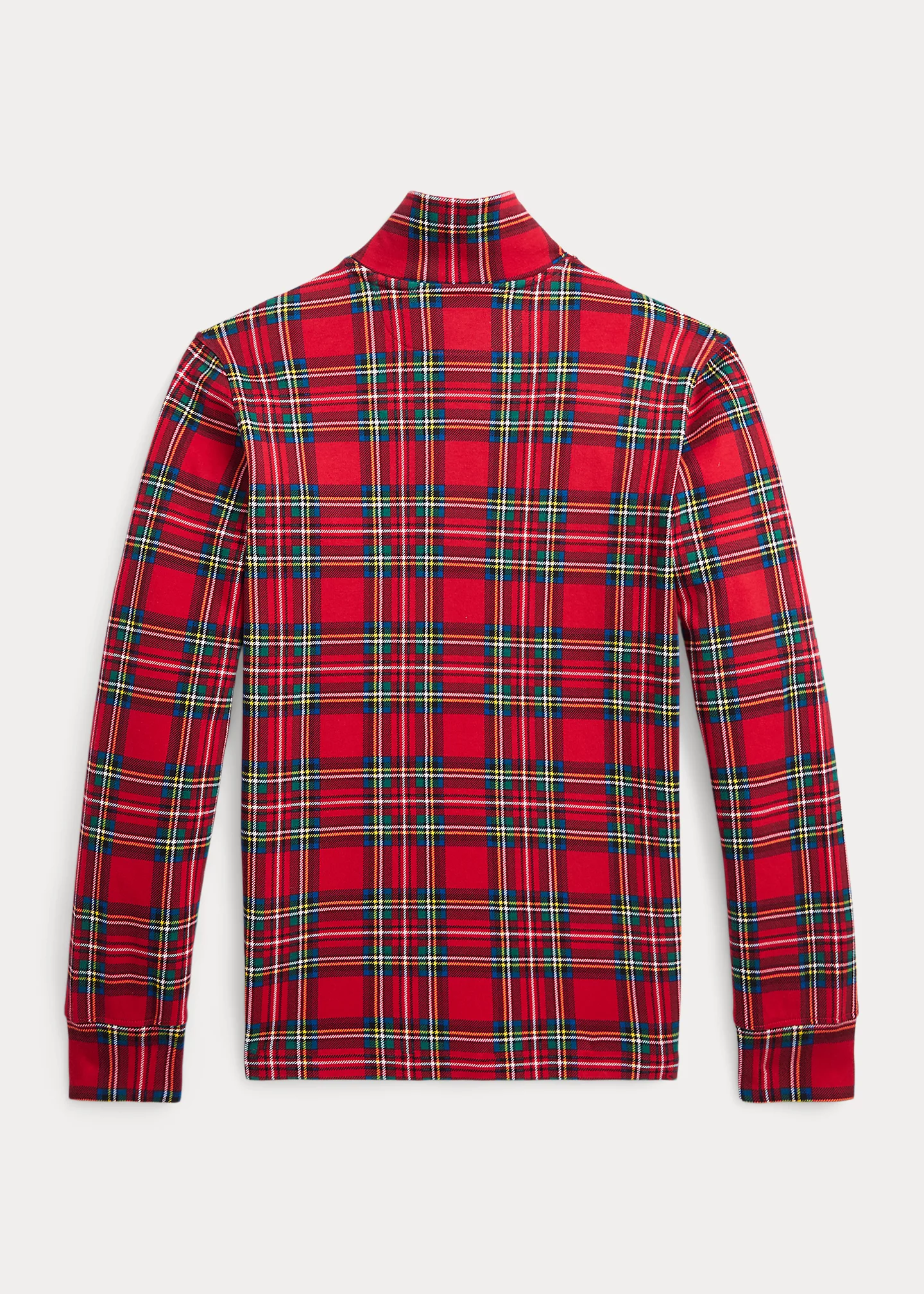 Plaid Cotton Interlock Pullover