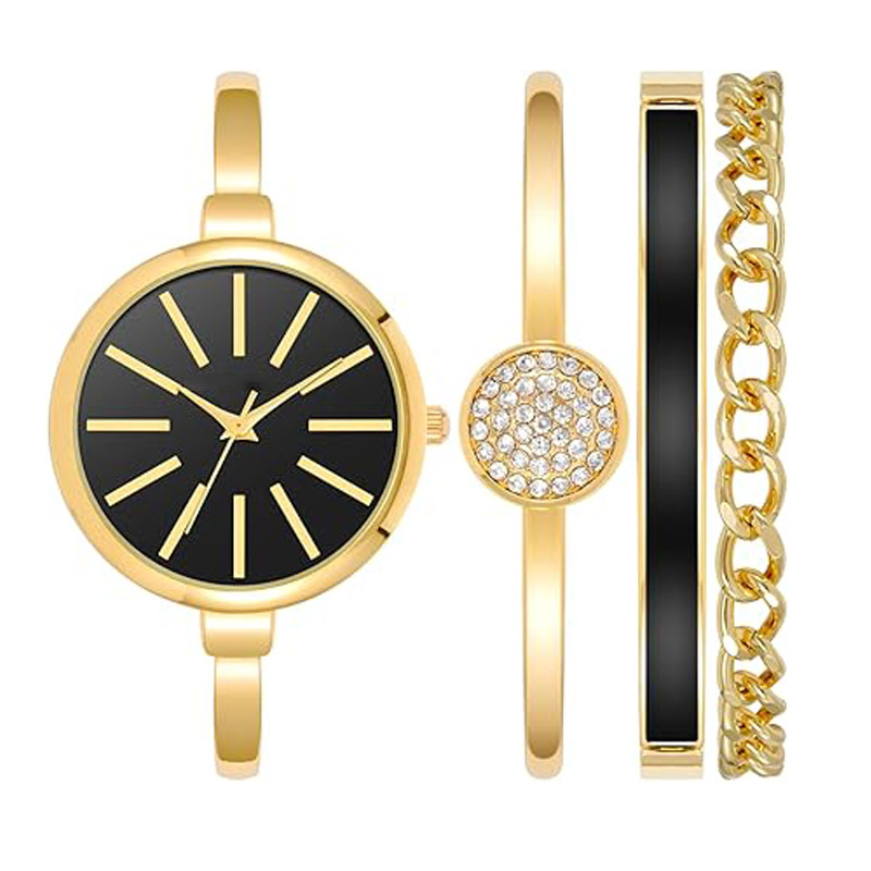 KINDWIN Women's bracelet watch and bracelet set