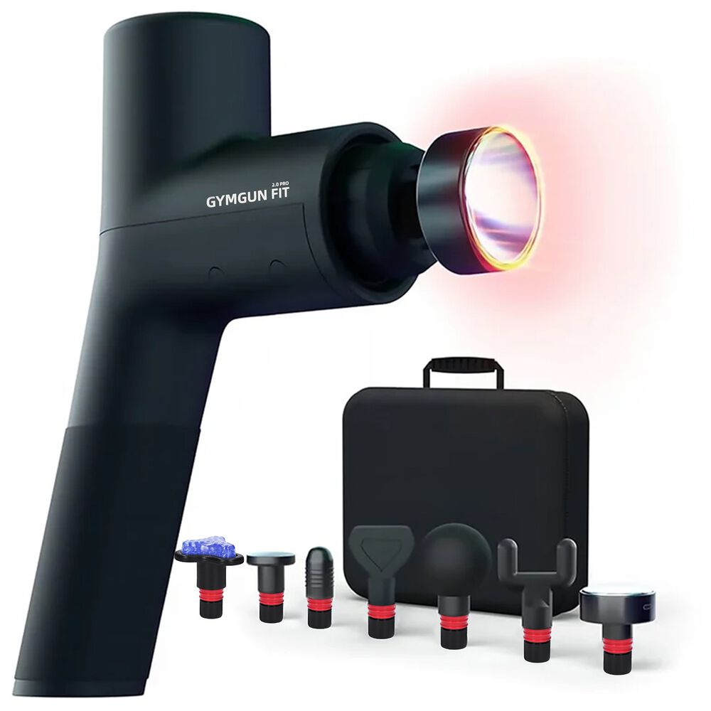 GYMTASTIC Pistolet do masażu Gymtastic Gymgun Fit 2.0, 7 głowic, 6 poziomów intensywności