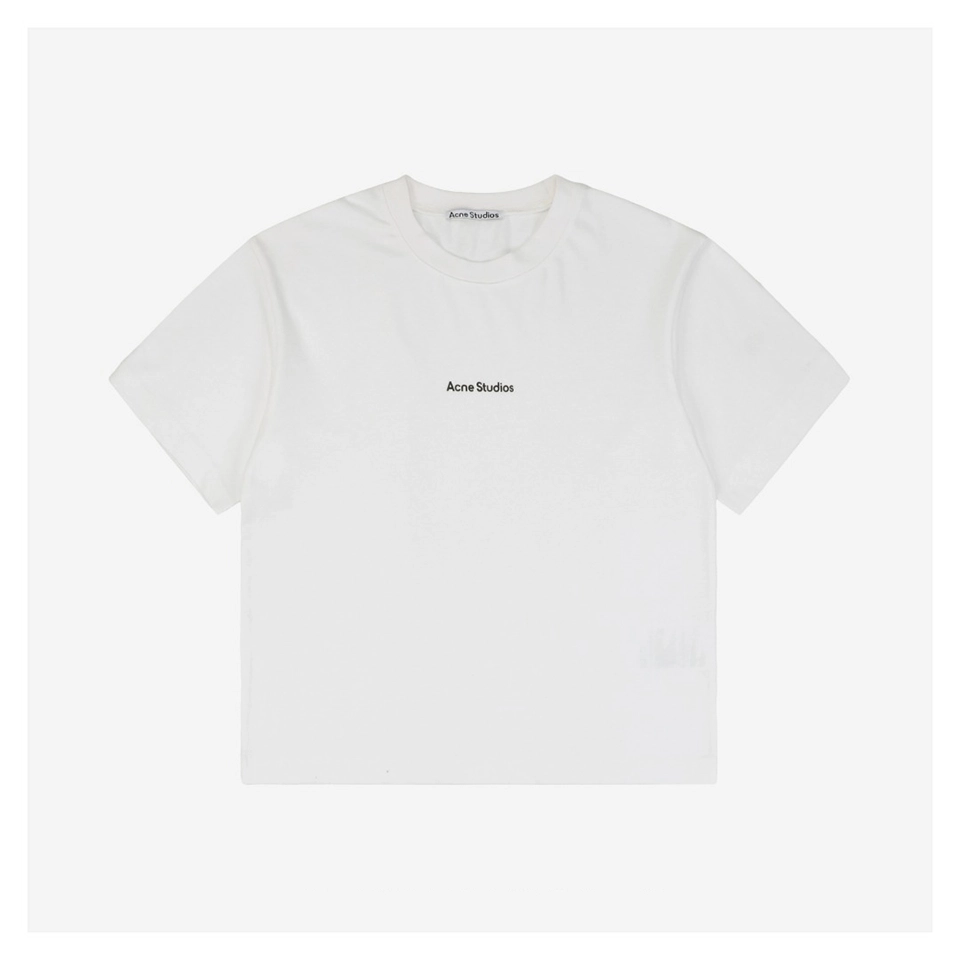 Acne Studios Mini Logo 4-Needle 6-Thread Stitch T-Shirt (Black/White)