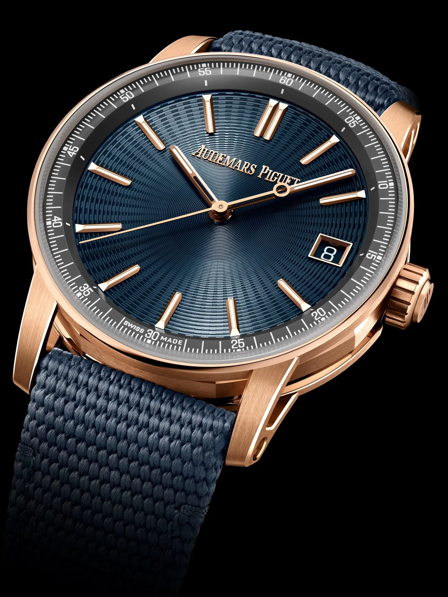 [2026 Mirror Grade]Audemars Piguet Code 11.59 Selfwinding 41mm Pink Rose Gold Blue Dial | 15210OR.OO.A348KB.01