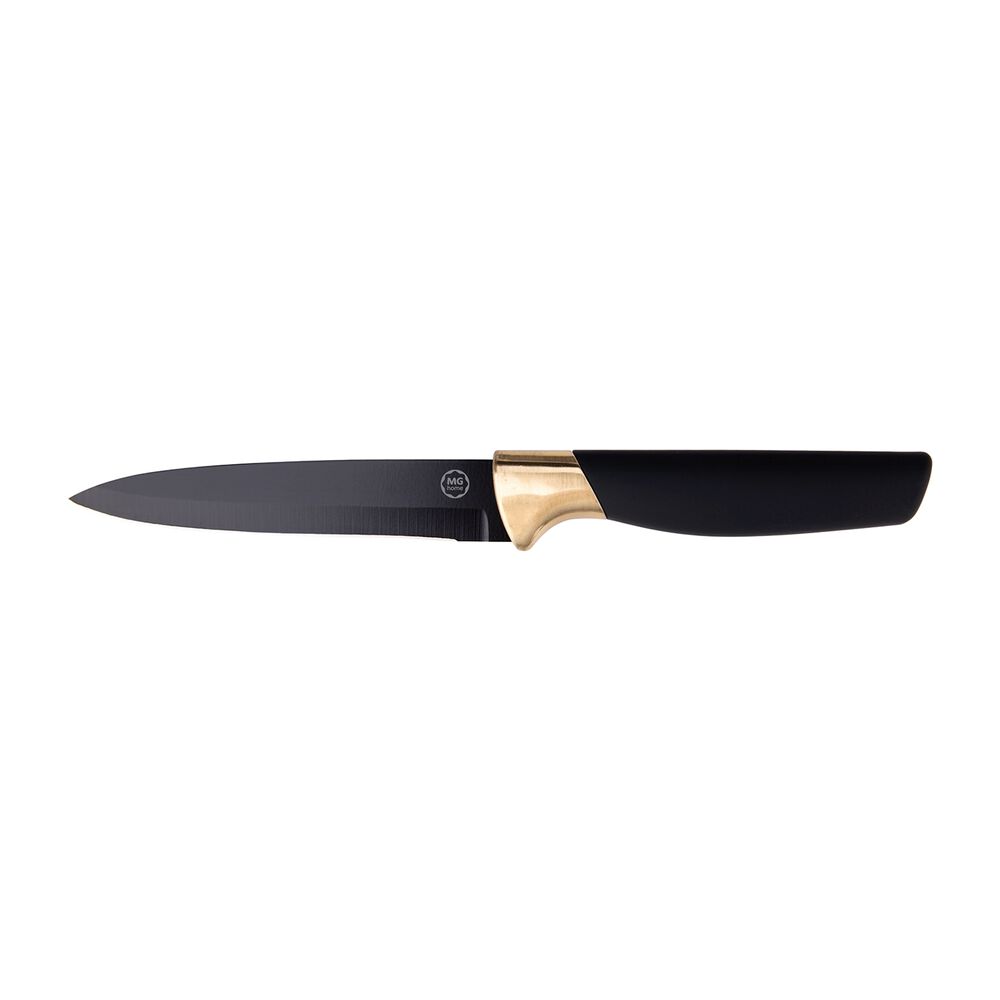 MG HOME Zestaw noży w bloku MG Home Rose Gold, 7 elementów, z nożyczkami