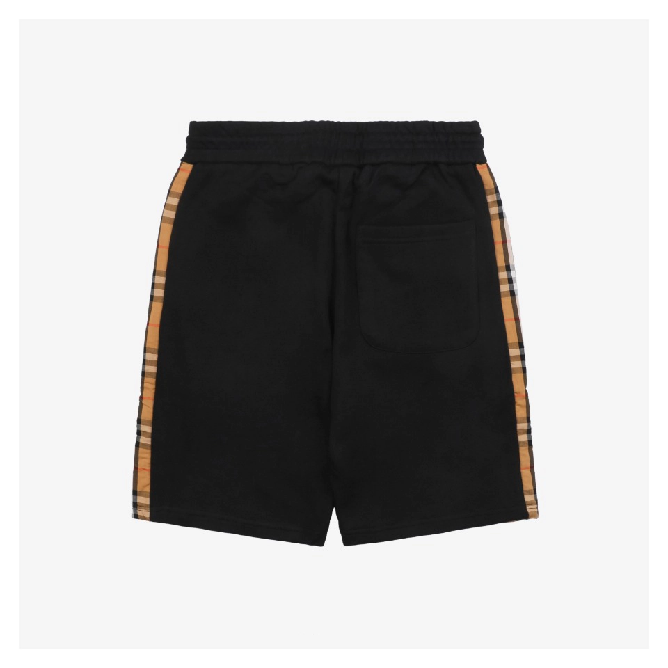 BBry Side Stripe Check Tape Shorts
