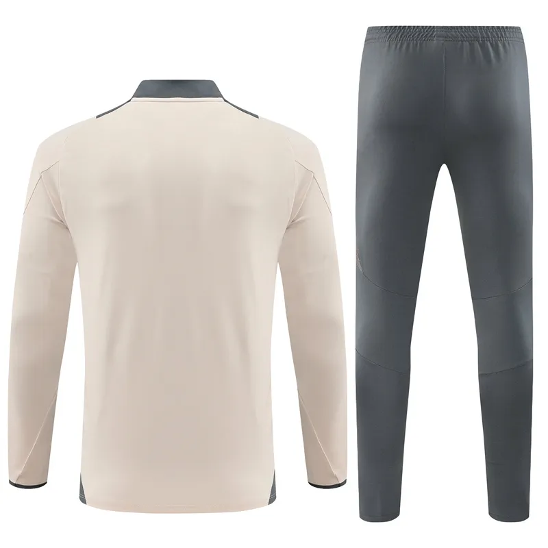 Real Madrid Zipper Sweatshirt Kit(Top+Pants) 2024-25