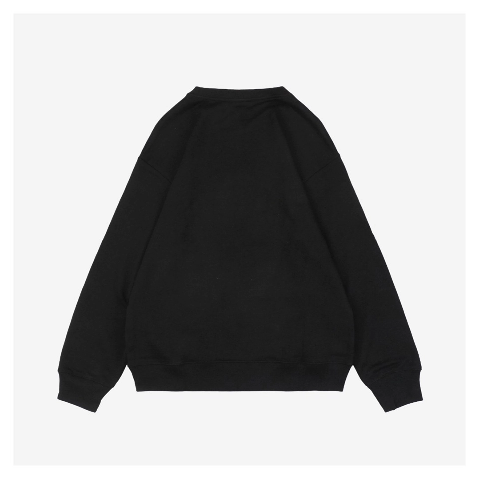 L Black Tonal Anagram Embroidered Sweatshirt