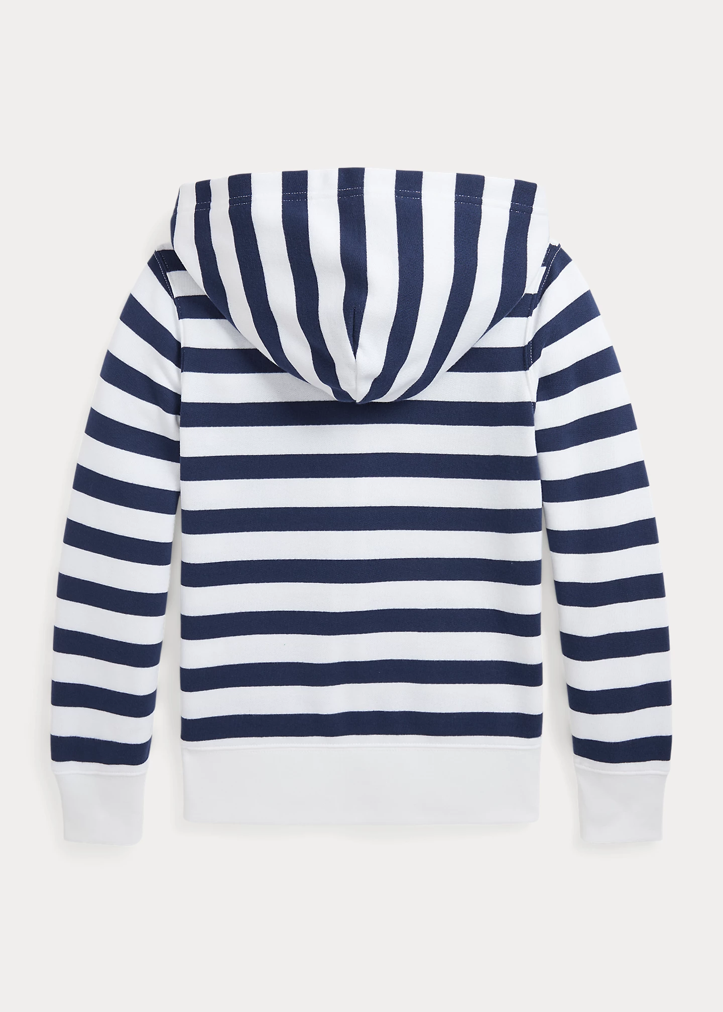 Striped Terry Full-Zip Hoodie