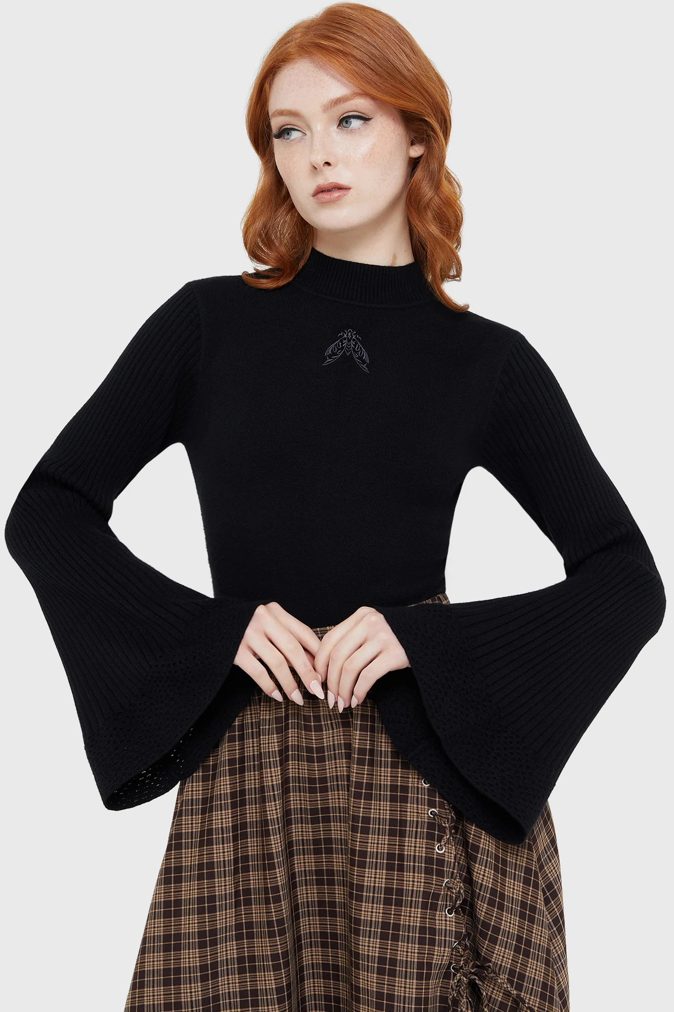 Morbida's Moth Knitted Top