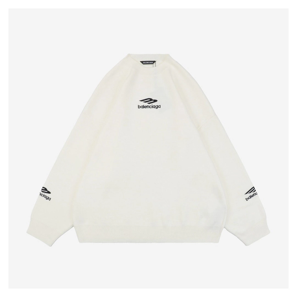 Blcg Ski Embroidered Crewneck Sweater (Black/White)