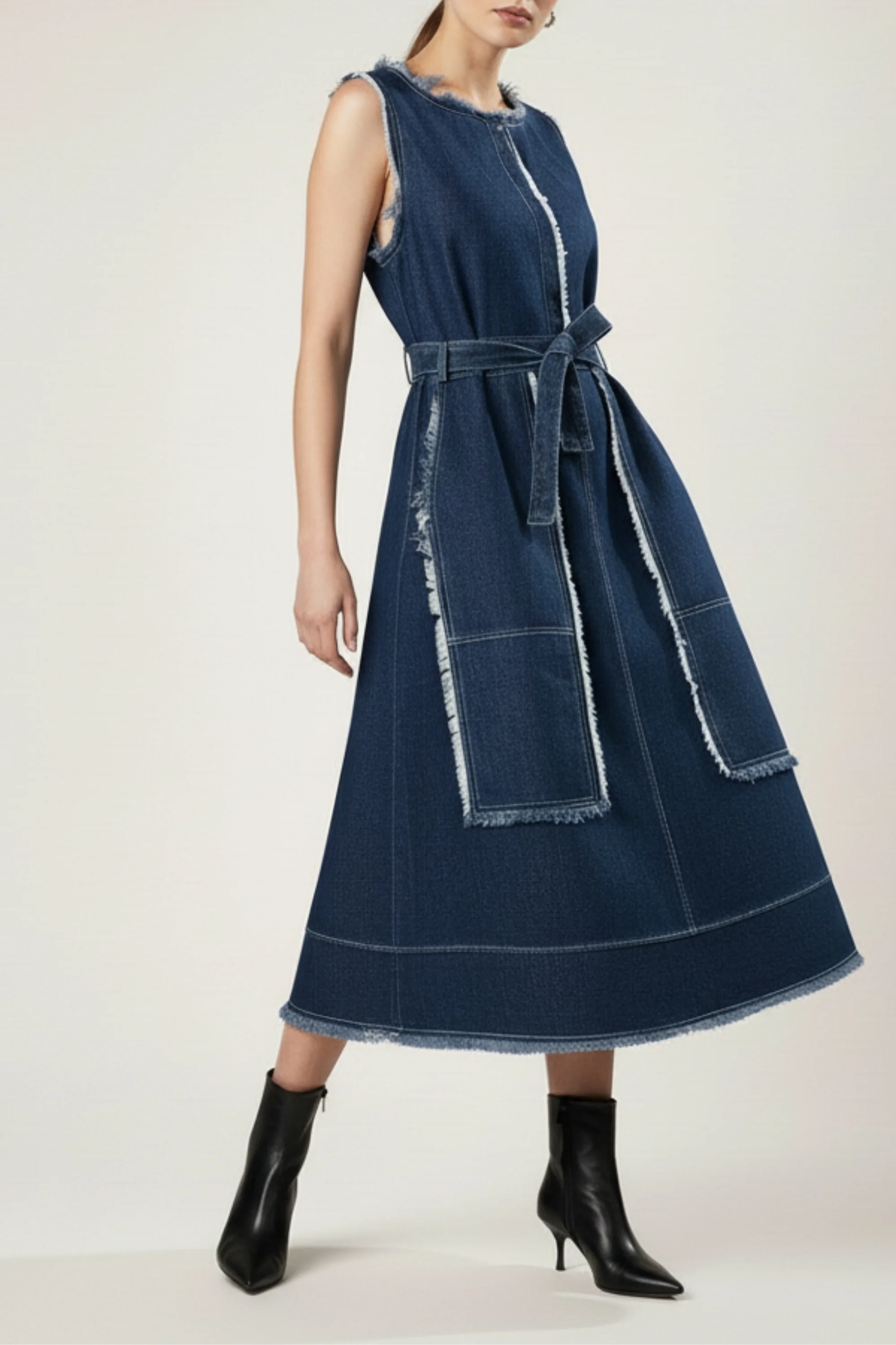 Edge Blue Denim Dress