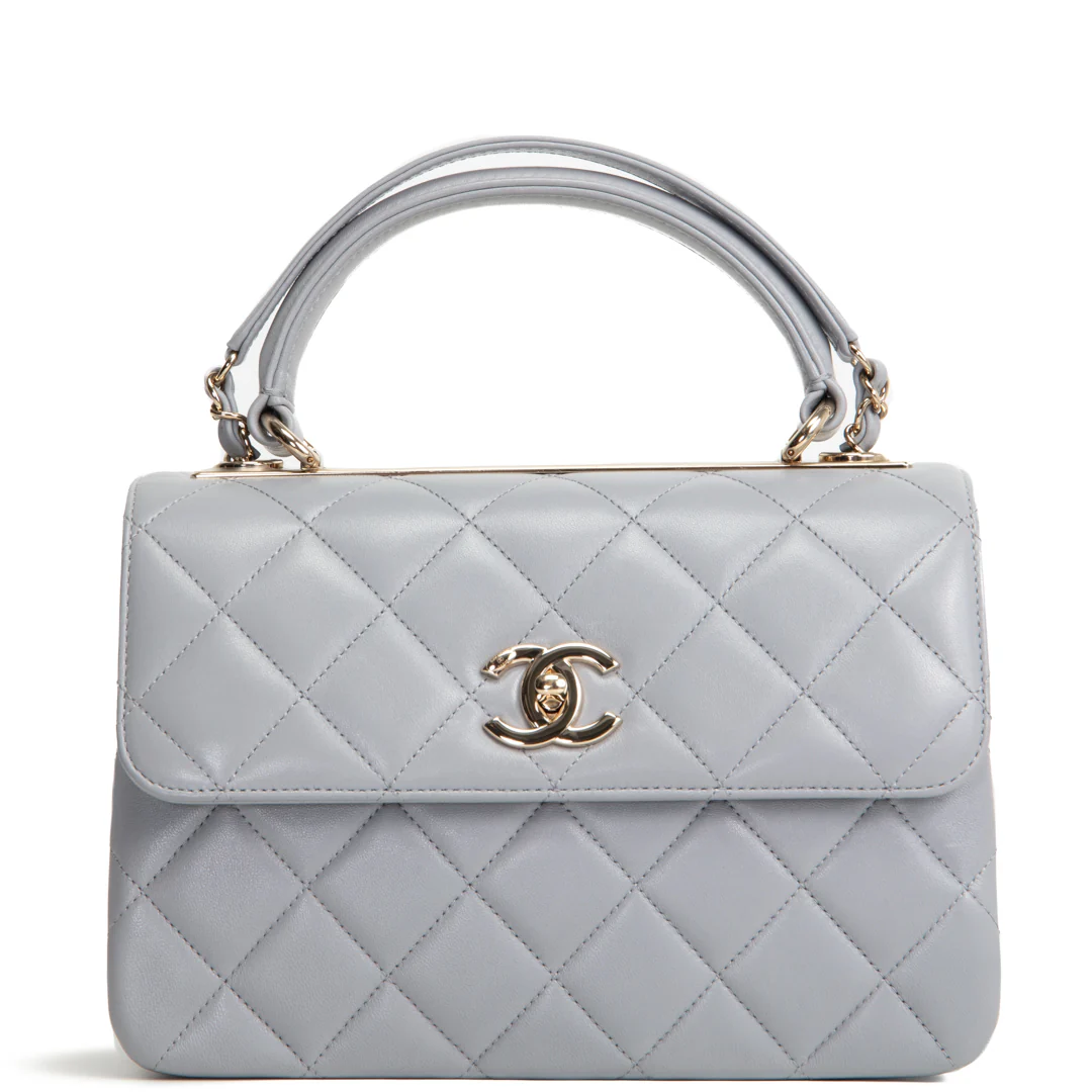 CHANEL Trendy CC Small Flap Bag - Light Grey