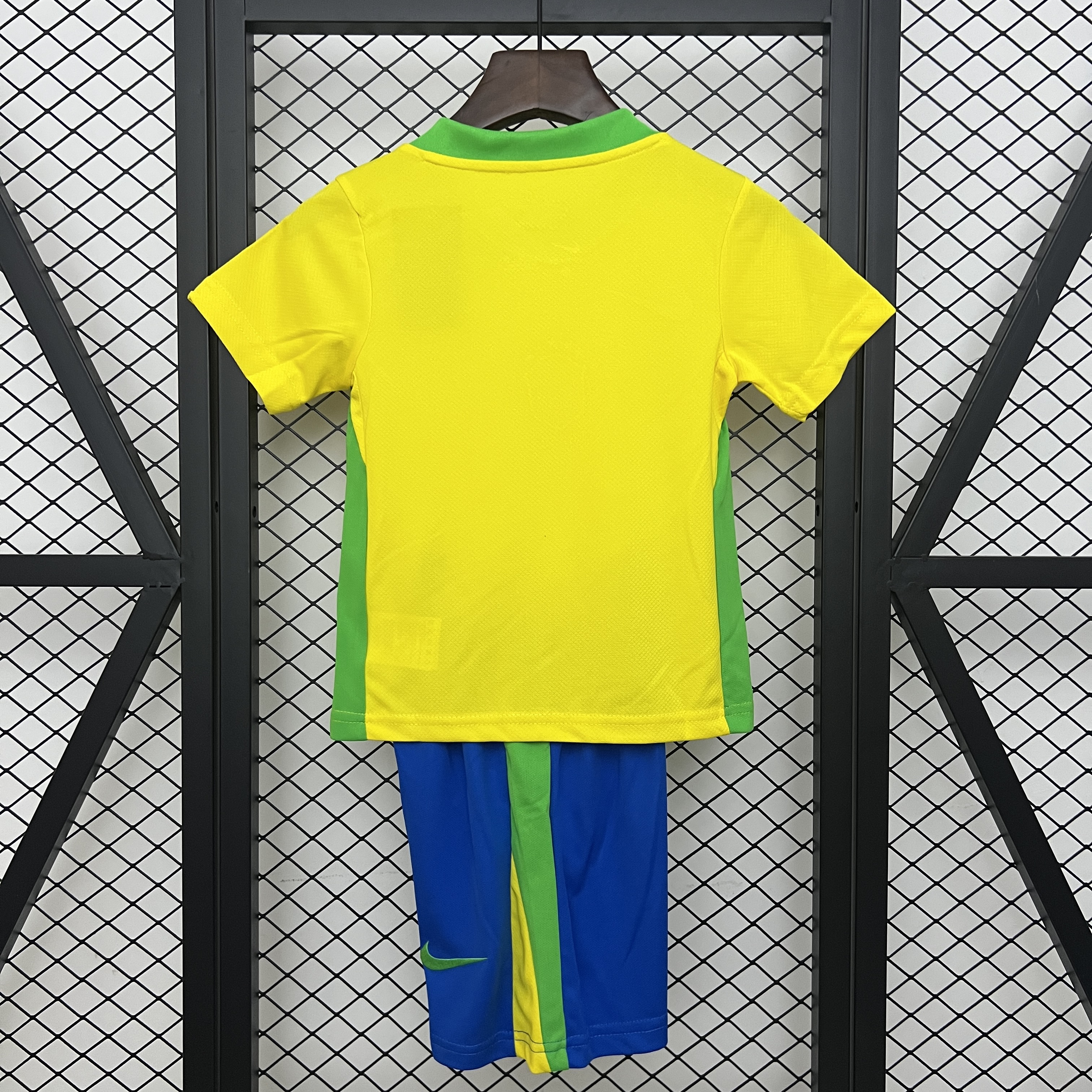 Brazil Home Soccer Uniform Kids Kit Jersey+Shorts 2025