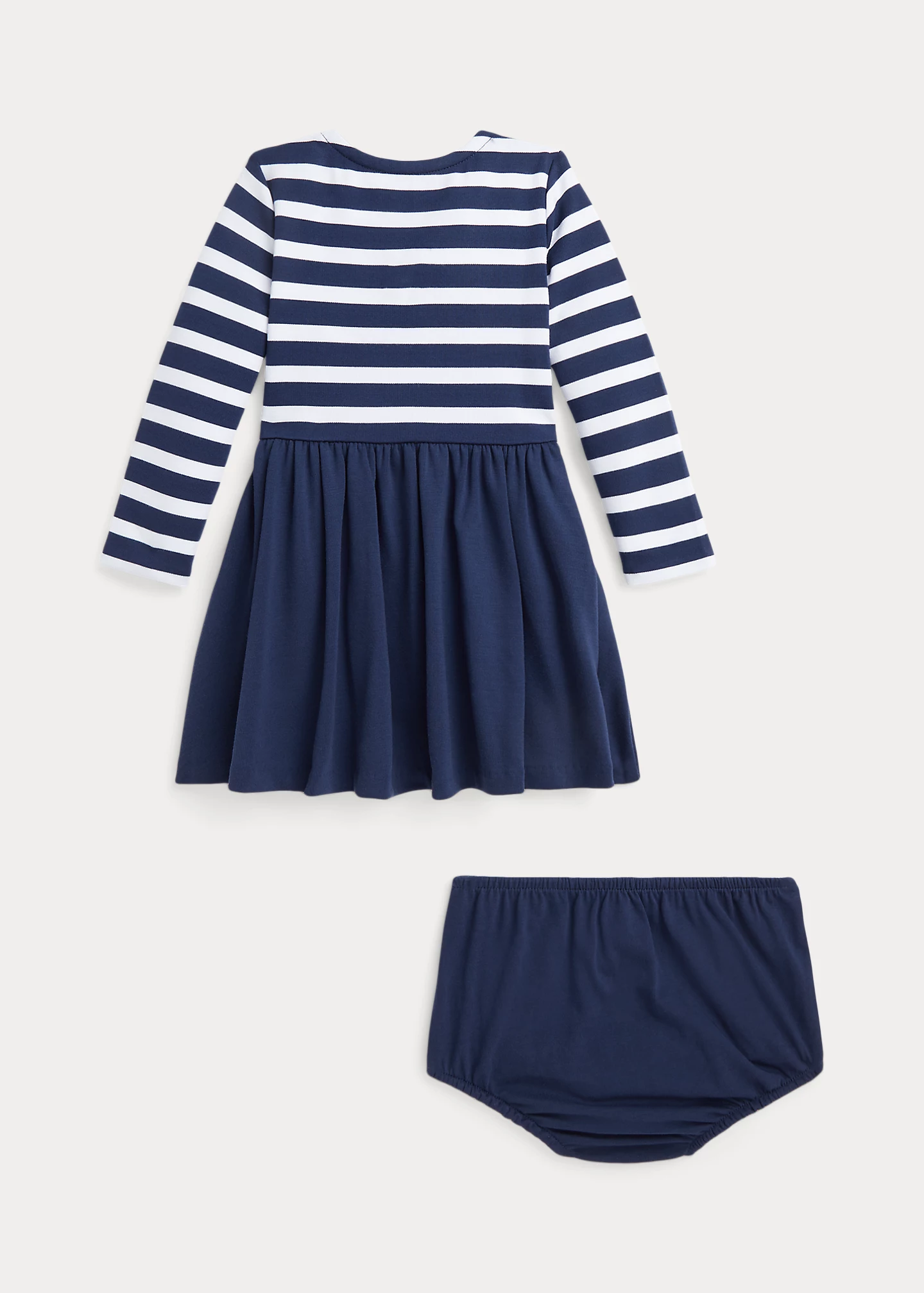 Striped Stretch Ponte Dress & Bloomer